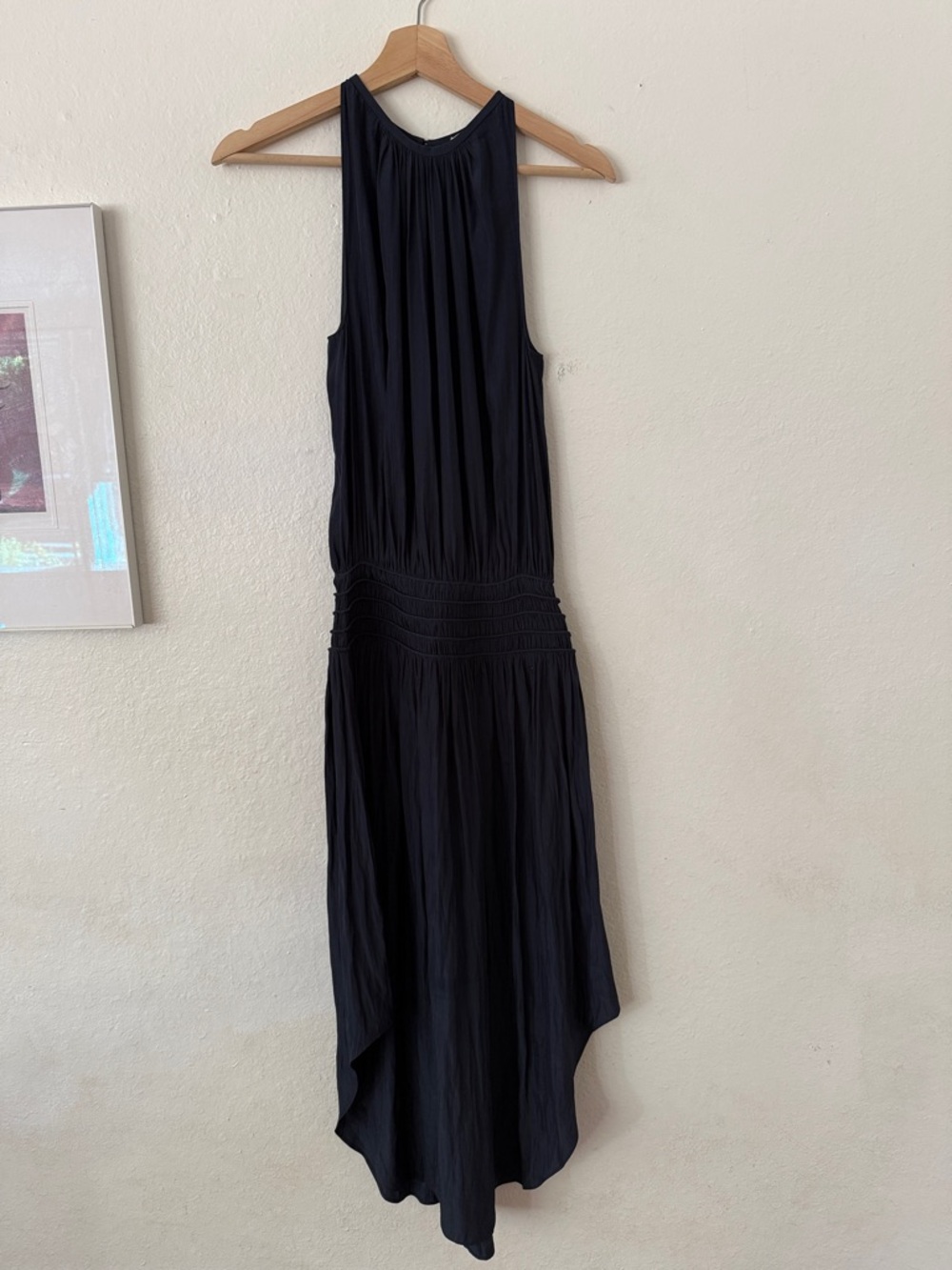 Ramy Brook Audrey Halter Dress in Navy Sz XXS